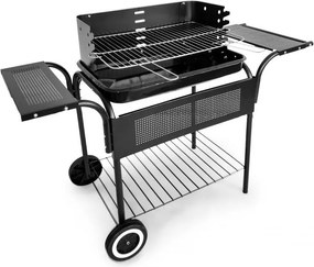 Grill węglowy ogrodowy z półkami i kółkami SL5636T