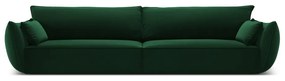 Ciemnozielona aksamitna sofa 248 cm Vanda – Mazzini Sofas