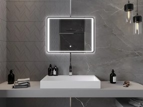 Mexen Zusa lustro łazienkowe podświetlane 80 x 60 cm, LED 6000K, antypara - 9808-080-060-611-00