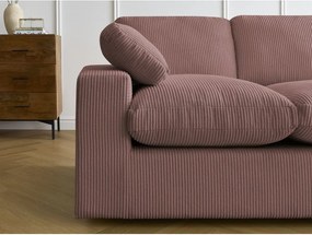 Różowy sztruksowy narożnik Belair – Bobochic Paris