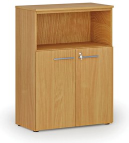 Szafa biurowa kombinowana PRIMO WOOD, 800 x 420 x 1087 mm, buk