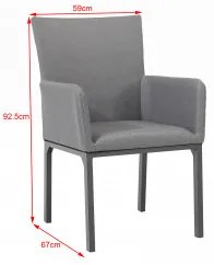Tombolo - aluminiowy fotel ogrodowy