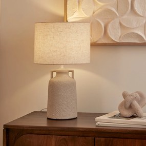 Lampa stołowa z kamionkową podstawą GIBUS, Ø 28 x 45,5 cm