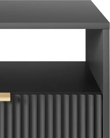 NAYA Stolik nocny S 54 czarny | czarny stelaż