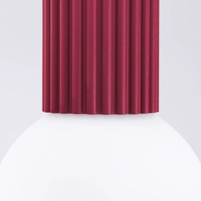 Plafon HALO burgund IP44 ryflowany SOLLUX  LIGHTING