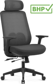 Ergonomiczny fotel biurowy z regulacjami Runo, zgodny z normą BHP