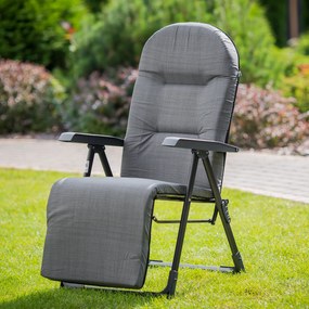 Fotel ogrodowy z podnóżkiem Galaxy Plus H024-07PB PATIO