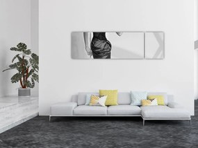 Obraz - Kobieta w krótkiej sukience (170x50 cm)