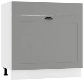 Szafka pod zlew 80 ADELE D80ZL S/1 szara mat STOLKAR