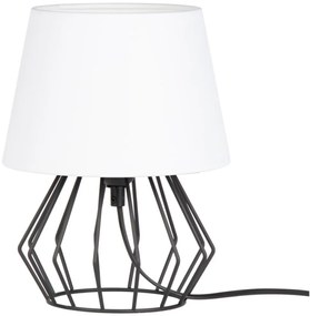 Spot-Light 7667104 - Lampa stołowa MANGOO 1xE27/40W/230V biało-czarna