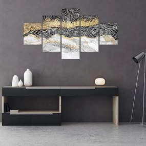 Obraz - Mandala w marmurze (125x70 cm)