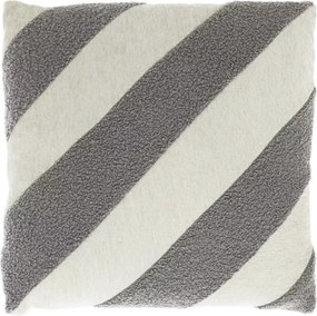 Poduszka dekoracyjna KELLA 45x45 cm, szara