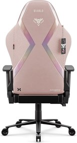 Fotel gamingowy materiałowy Diablo X-Horn 2.0 Normal Size, Rainbow Pink