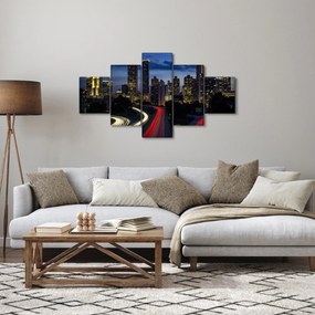 Obraz miasta nocą (125x70 cm)