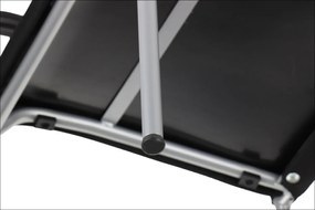 Krzesło biurowe HN-7501 czarne/aluminium STEMA