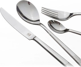 Sztućce Fiori Platinum dla 6 osób 24 części
