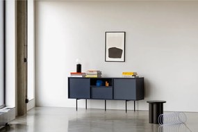 Ciemnoniebieska szafka pod TV 180x79x50 cm Bau – noo.ma