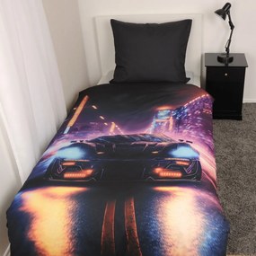 Herding Pościel Neon Car, 135 x 200 cm, 80 x 80 cm
