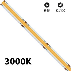 Taśma LED COB 5m IP65 jednokolorowa 15W/MT 12V - 4000K