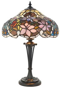 Endon 64327 - Lampa stołowa Tiffany SULLIVAN 2xE14/40W/230V, średnica 30 cm
