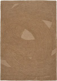 Wełniany dywan tkany ręcznie w ciemnym naturalnym kolorze 200x300 cm Pune – House Nordic