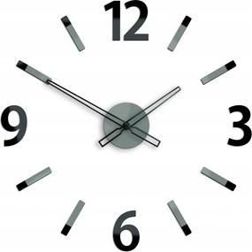 Zegar ścienny z dużymi cyframi naklejany nowoczesny do salonu sypialni loft