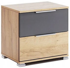 Nowoczesna szafka nocna z szufladami - Kyle 22X