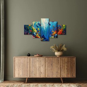 Obraz - Malowanie podwodnego świata (125x70 cm)