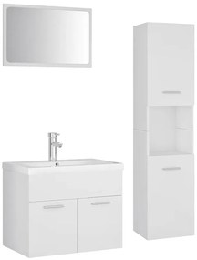 Podwieszane meble łazienkowe z umywalką 60 cm biały mat - Astron 4X