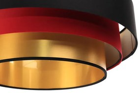 Trójkolorowa lampa wisząca glamour do salonu - S460-Corsa