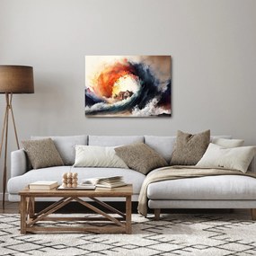 Obraz - W wirze powodzi, akwarela (70x50 cm)