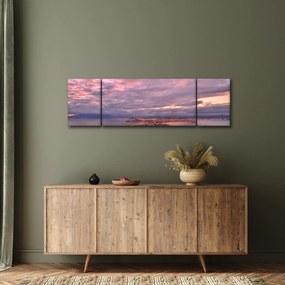 Obraz - Zmierzch nad miastem (170x50 cm)