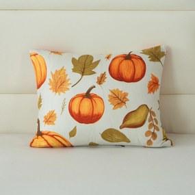 Poszewka na poduszkę z mikrofibry AUTUMN PUMPKINS 40x50 cm, kolorowa