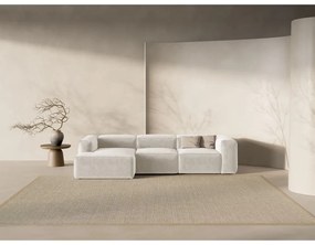 Beżowy narożnik (lewostronny/z szezlongiem) Bergano – Cosmopolitan Design
