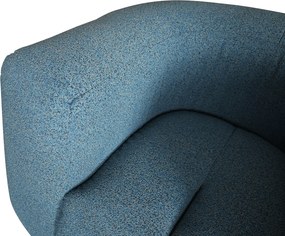 Designerski fotel z tkaniny szenilowej Nua N88-100