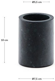 Ciemnozielony marmurowy kubek na szczoteczki do zębów Elenei – Kave Home