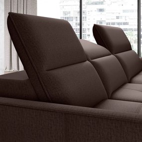 Narożnik MURILLO S Mini z elektryczną regulacją siedziska Lewostronny w tkaninie VOGUE 06 WERSAL