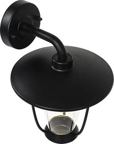 Nowoczesna lampa ścienna zewnętrzna czarna - Khana