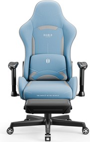 Fotel gamingowy materiałowy niebieski: Diablo X-Starter