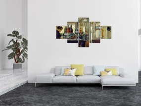 Obraz - Style of Edouard Manet, Bon Bock Cafe, reprodukcje (125x70 cm)