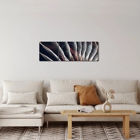 Obraz - Wyładowanie świetlne (z zegarem) (90x30 cm)