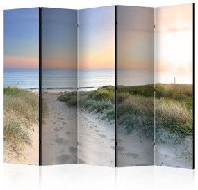 Parawan dwustronny Pejzaże 225x172 cm 5-częściowy szary ARTGEIST B