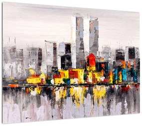 Obraz - Obraz przedstawiający duże miasto (70x50 cm)