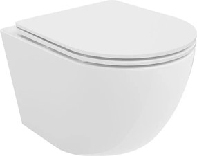 Mexen Lena miska wc Rimless Tornado z deską wolnoopadającą slim, duroplast, biała połysk - 30220300T