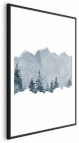 Plakat Wycinek Syberii 60x90 cm z ramą czarną z marginesem ARTGEIST B