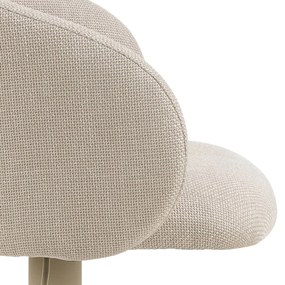 Beżowy hoker z regulowaną wysokością/z podłokietnikami (wysokość siedziska 86 cm) Eleanor – Actona
