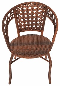 Zestaw ogrodowy rattanowy 1+2, JARUB, brązowy