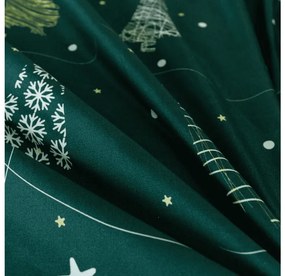 PrzytulneMieszkanie.pl PrzytulneMieszkanie.pl Pościel z mikrofibry CHRISTMAS DRIFT zielone Rozmiar pościeli: 70 x 90 cm | 140 x 200 cm