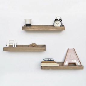 Półka Apol Walnut, 3 szt.