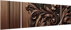 Obraz - Wzór z drewna (170x50 cm)